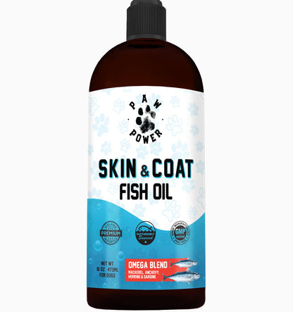 Dawg Health Skin and Coat fish oil for dogs, 16 oz pump bottle
