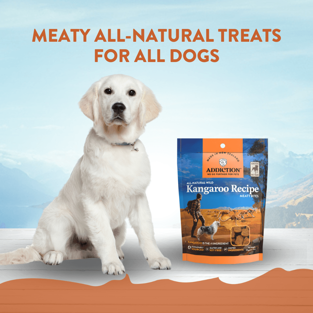 Kangaroo Meaty Bites Dog Treats package, product photo 3 of 11