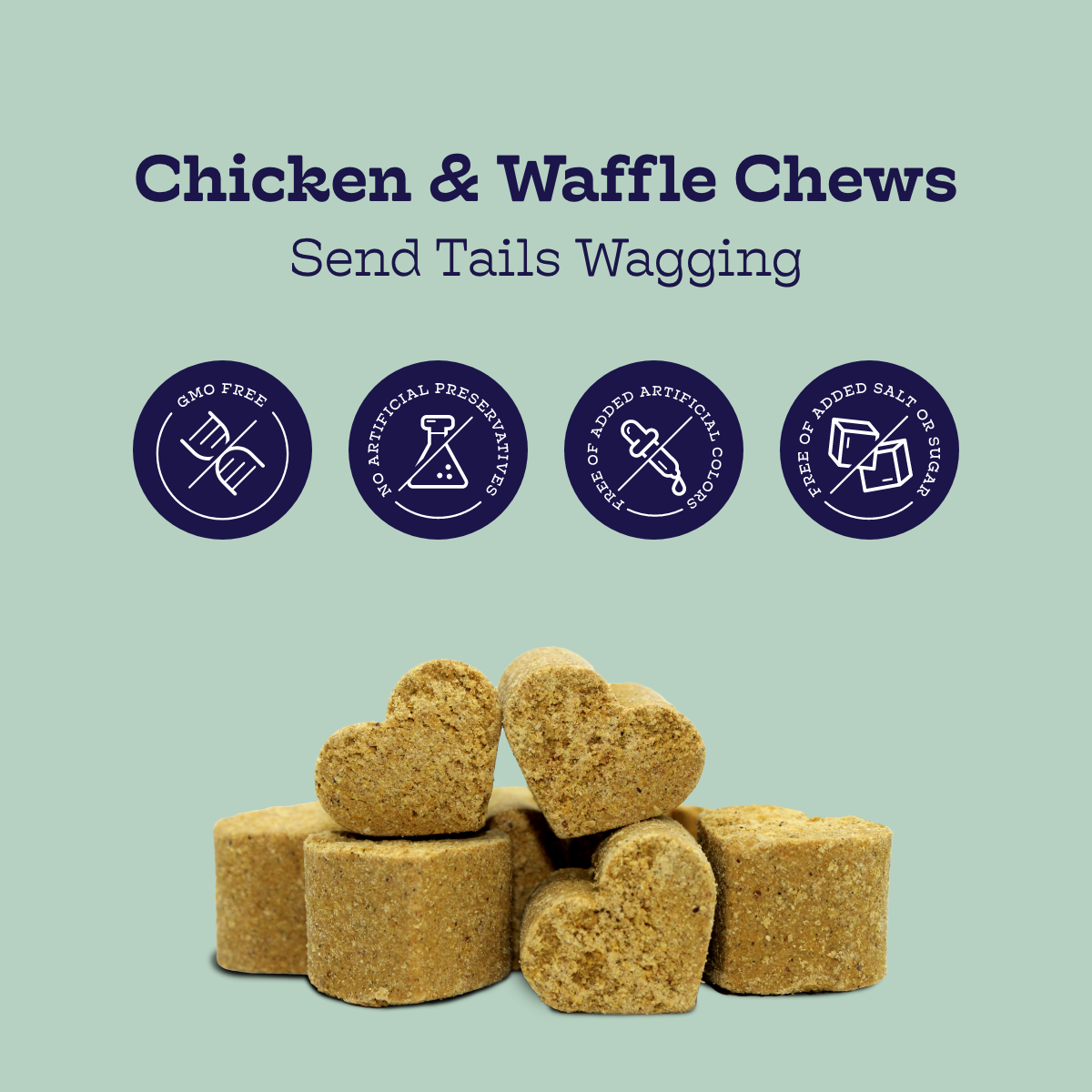 Chicken and Waffles Chews (60 chews per product) - Whisker House