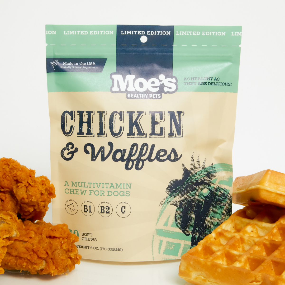Chicken and Waffles Chews (60 chews per product) - Whisker House