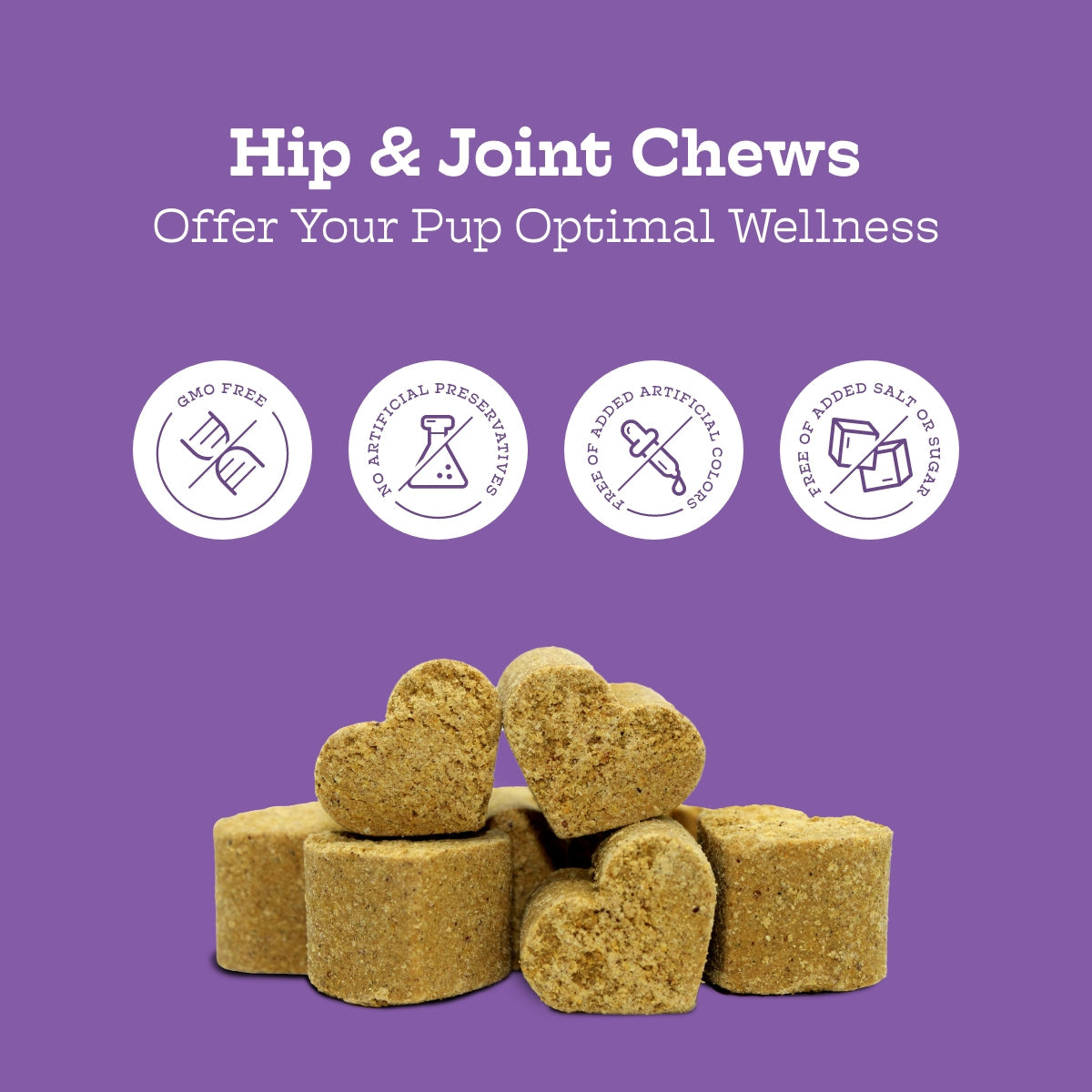 Hip & Joint Chews (60 chews per product) - Whisker House