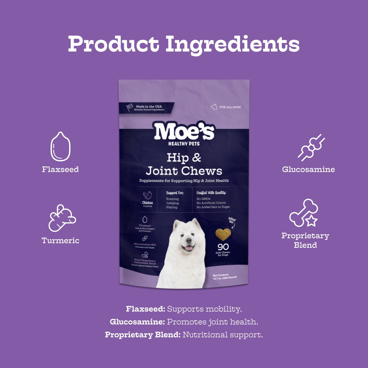 Hip & Joint Chews (60 chews per product) - Whisker House