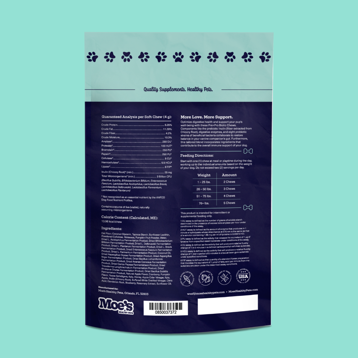 Pre + Pro Biotic Chews (60 chews per product)