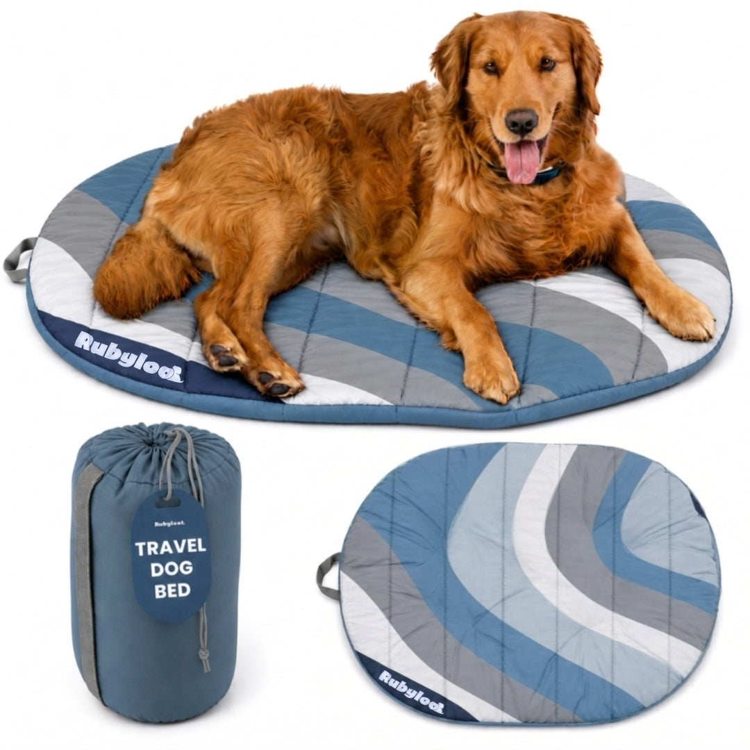 Rubyloo Travel Dog Bed - Foldable, Water Resistant Pet Mat | Whisker House