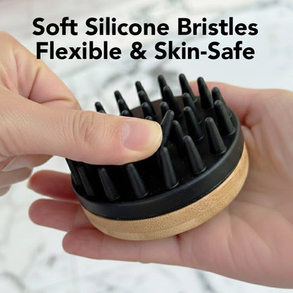 THE BATH BRUSH being used on a dog coat