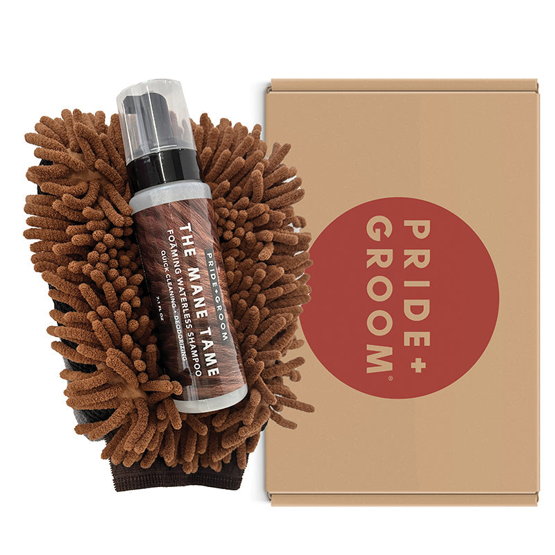 PRIDE+GROOM THE MITT KIT waterless dog grooming kit
