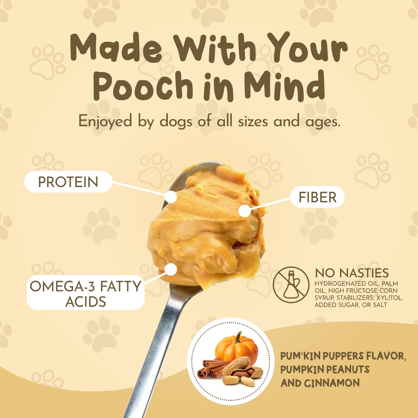 Dawg Butter Pumkin Puppers jar with pumpkin and cinnamon