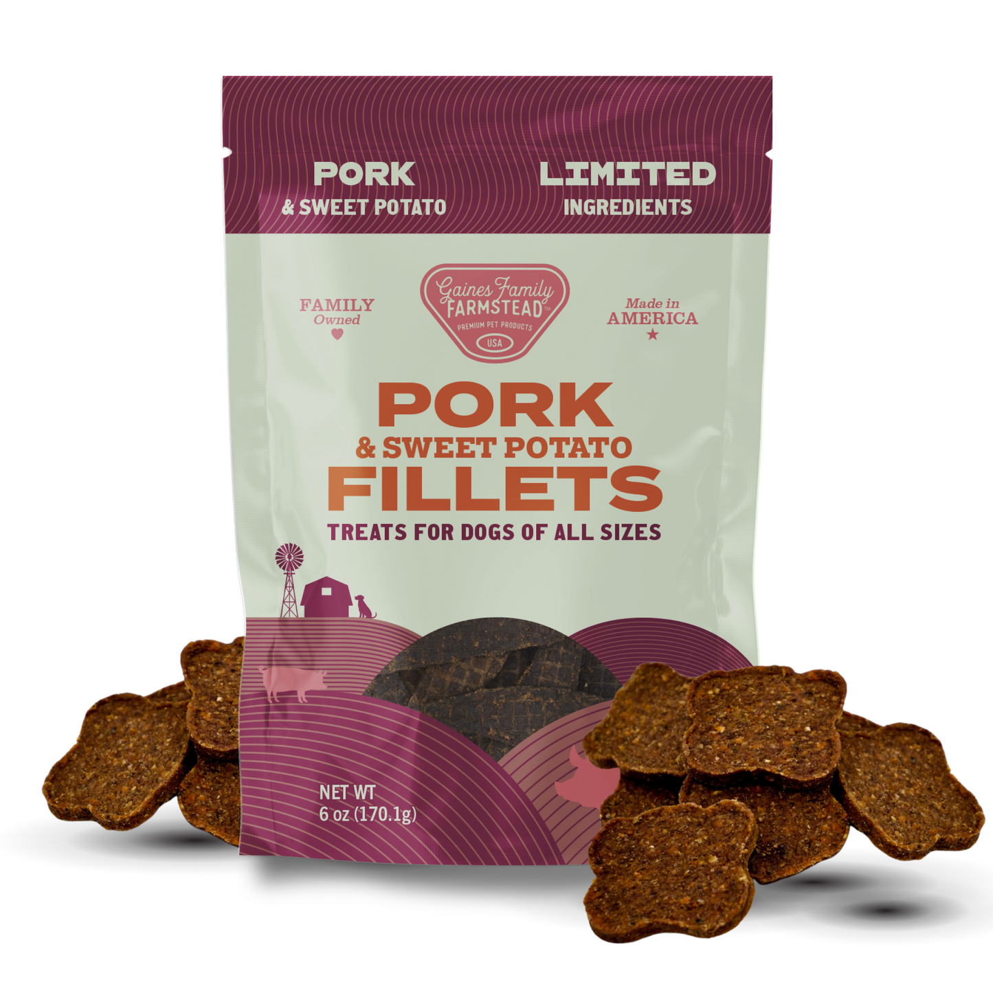 Gaines Family Farmstead Pork & Sweet Potato Fillets | Whisker House - Whisker House