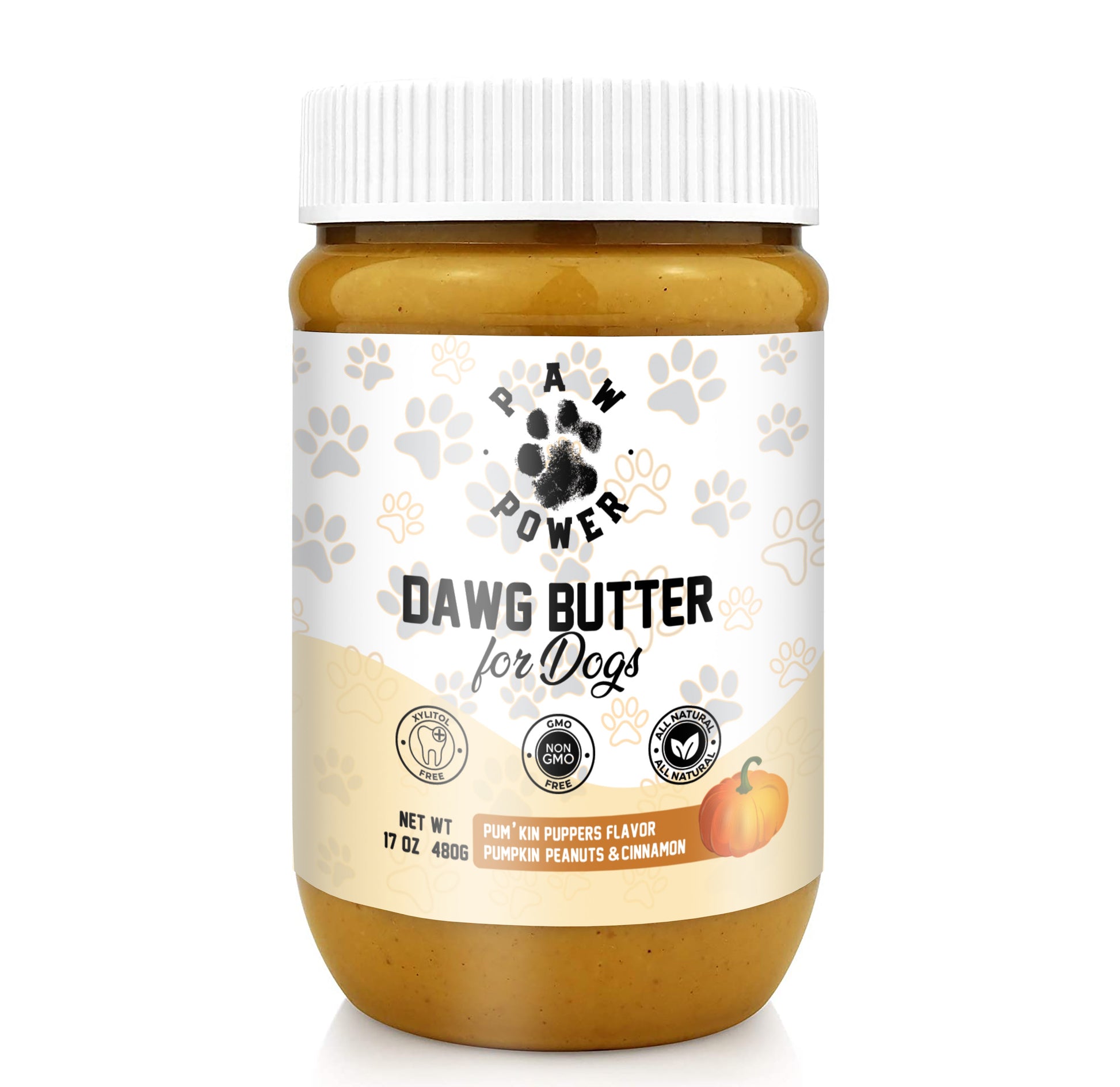 Dawg Butter Pumkin Puppers pumpkin peanut butter for dogs jar