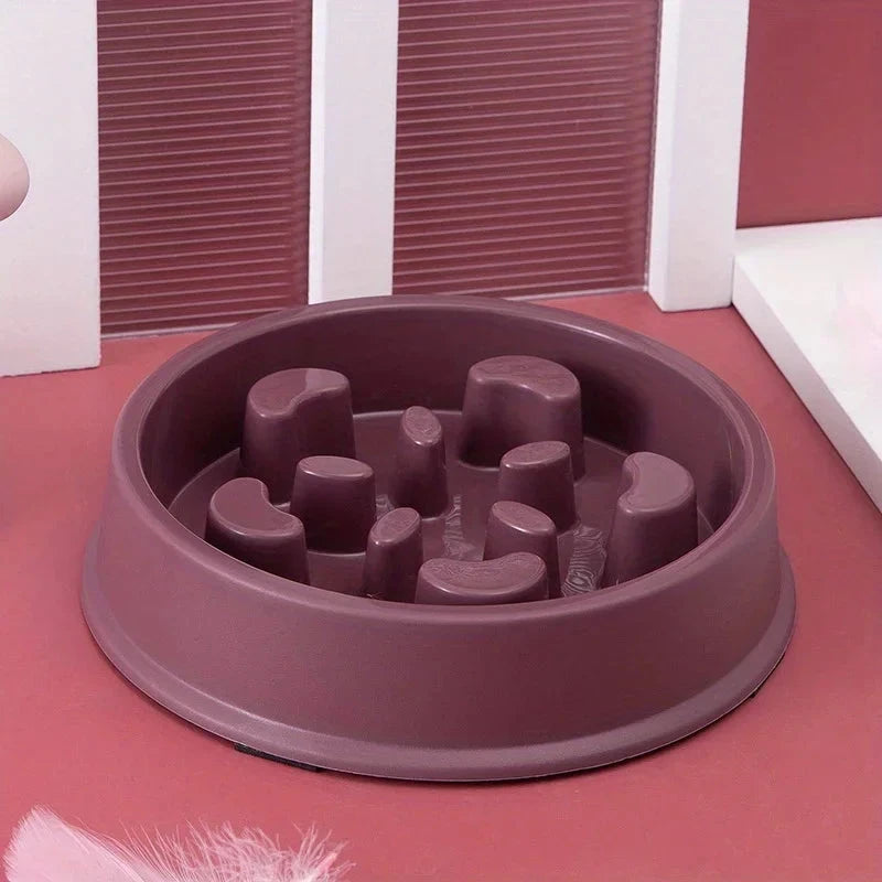 Non-Slip Slow Feeder Pet Bowl for Dogs & Cats – Healthy Eating