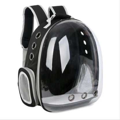 Transparent Pet Backpack Carrier – Breathable Travel Bag for Cats & Dogs