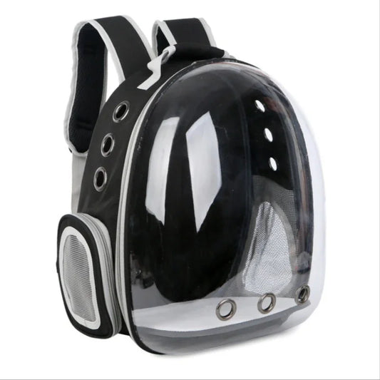 Transparent Pet Backpack Carrier – Breathable Travel Bag for Cats & Dogs
