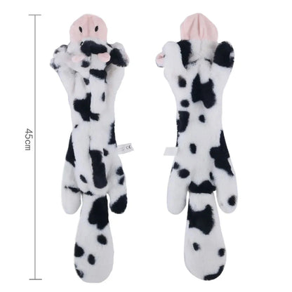 Funny Stuffingless Dog Toy with Squeaker – Durable Plush Chew