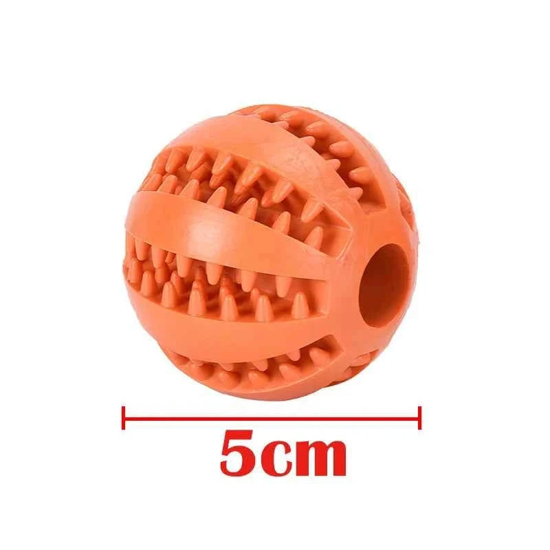 Dog Toy Ball – Interactive Rubber Chew Ball & Treat Feeder