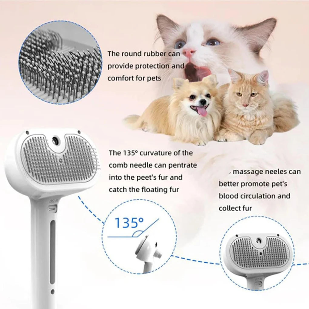 Steam Spray Dog Grooming Brush – Dog Steam Brush | Whisker House