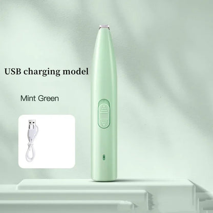 Mint green USB charging device on a light gray background