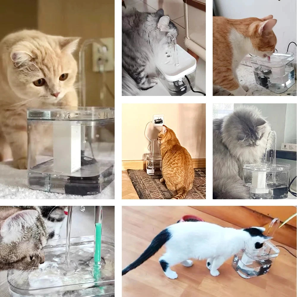 Automatic Cat Water Fountain with Filter – 1.5L USB Dispenser
