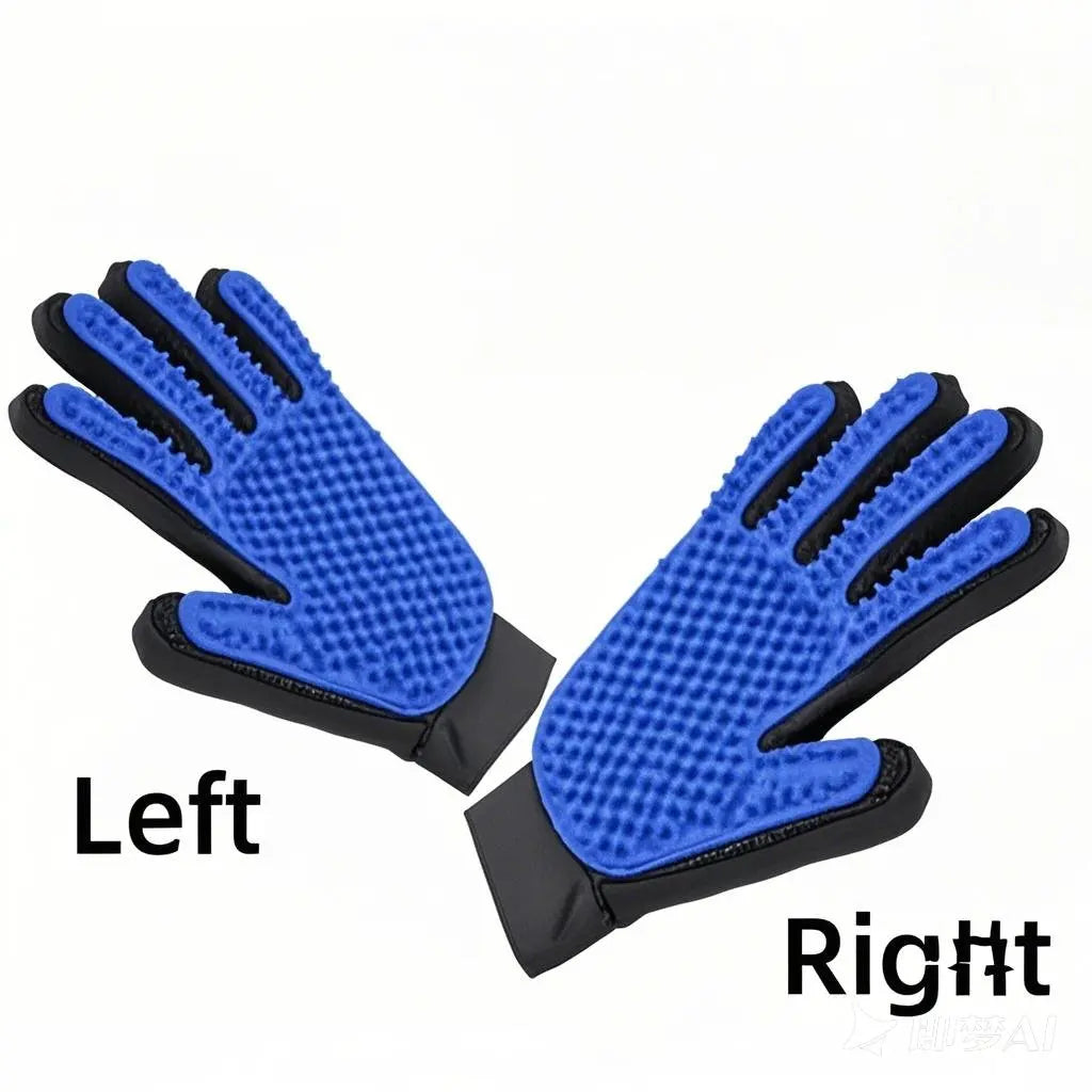 Pet Hair Grooming Glove for Dogs & Cats – Deshedding & Massage