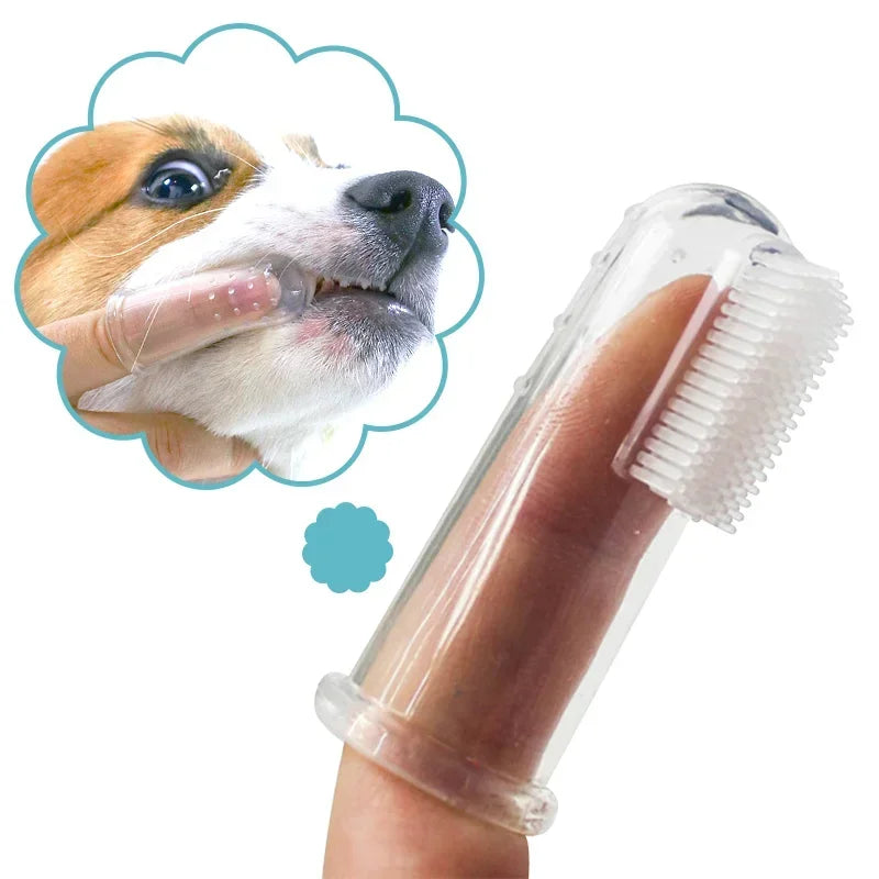 Super Soft Pet Finger Toothbrush – Dog & Cat Dental Care Tool