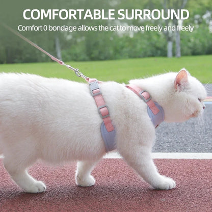 Pet Harness and Leash Set – Breathable & Durable for Small Dogs and Cats