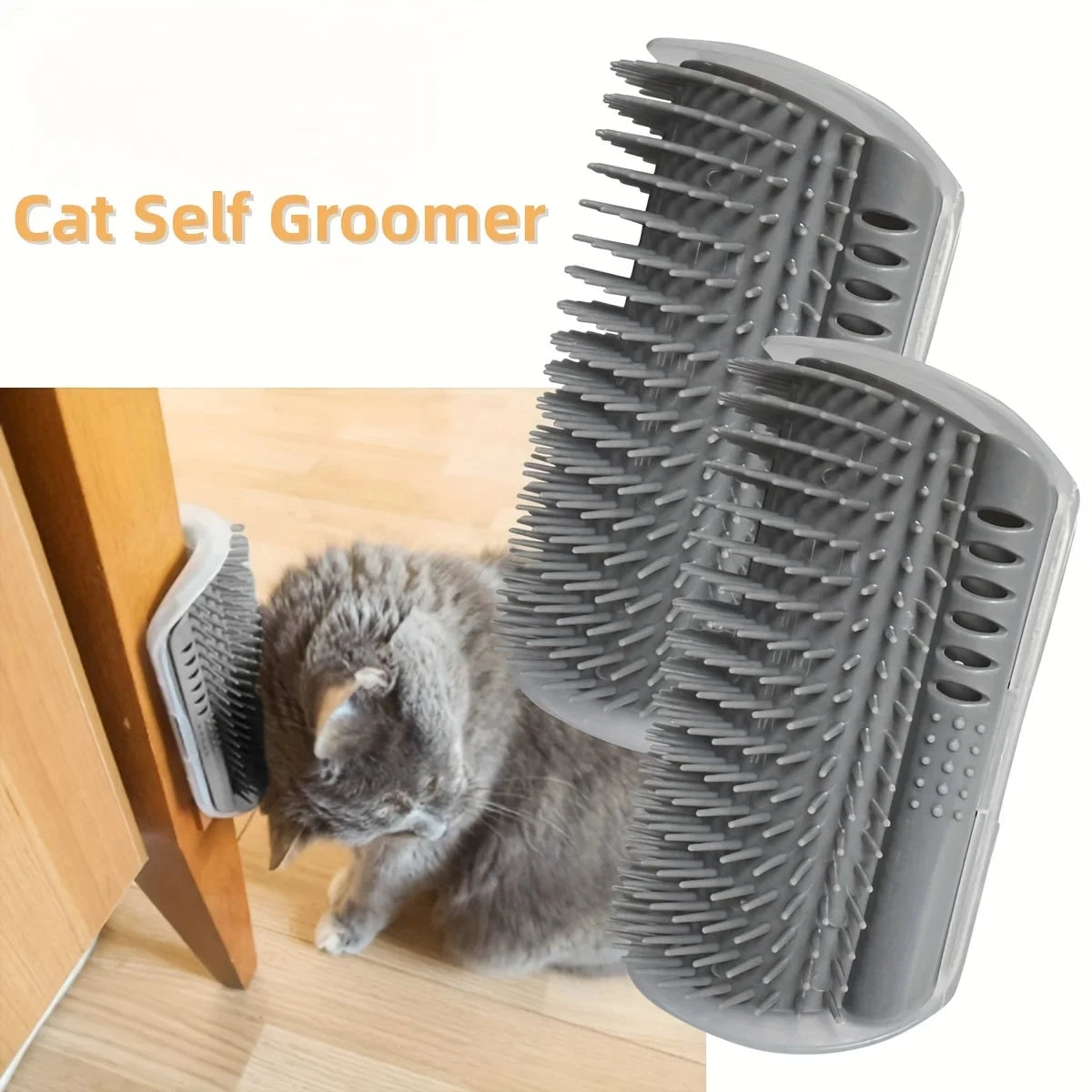 Cat Self Groomer Brush – Wall-Mounted Massage Comb for Cats & Dogs