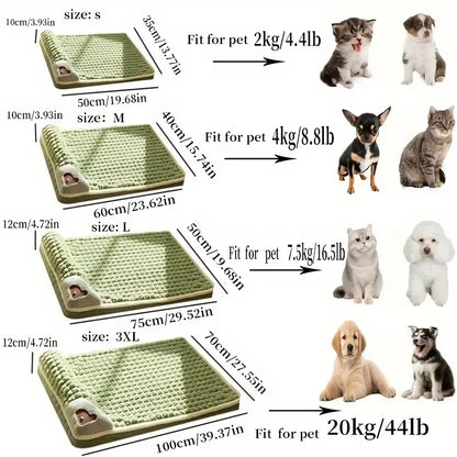 Warm Plush Dog Bed Mattress – Washable Kennel Mat for All Seasons