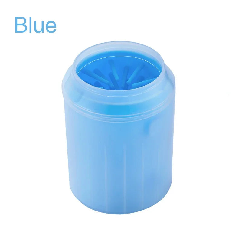 Blue container with lid on a white background