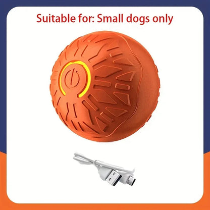Orange ball with USB cable on a white background