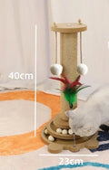 Cat Toy Scratcher Turntable with Sisal Board & Balls – Whisker House