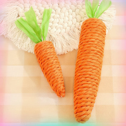 Cat Carrot Toy | Interactive Hemp Rope Chew & Teething Toy for Cats