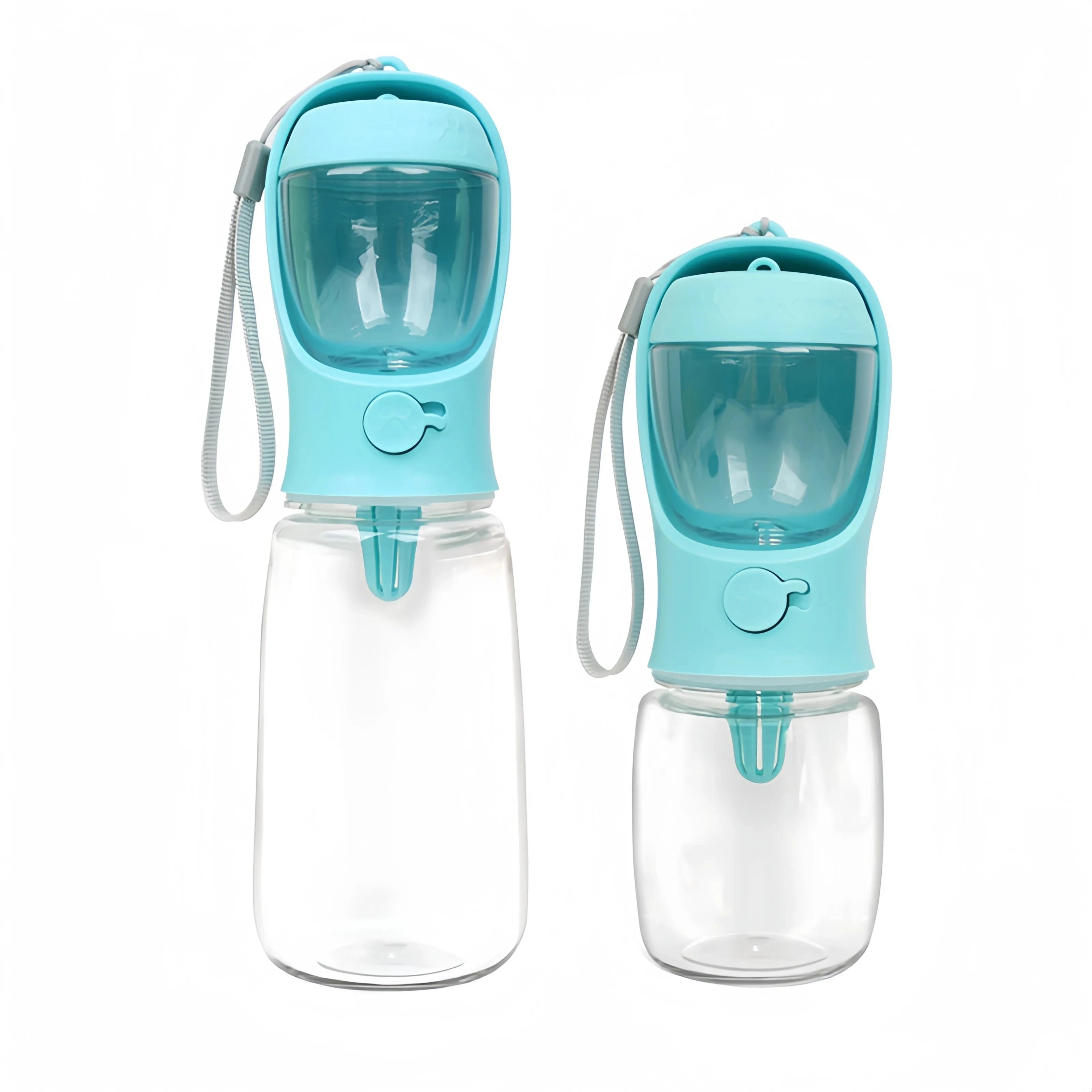Portable Dog & Cat Water Bottle with Food Storage – Travel Feeder
