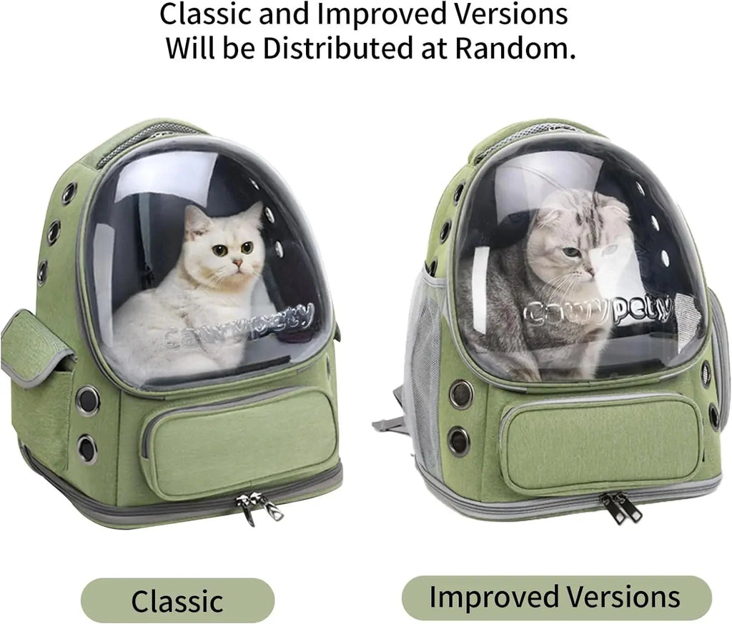 Transparent Folding Pet Carrier Backpack – Travel Bag for Cats & Dogs