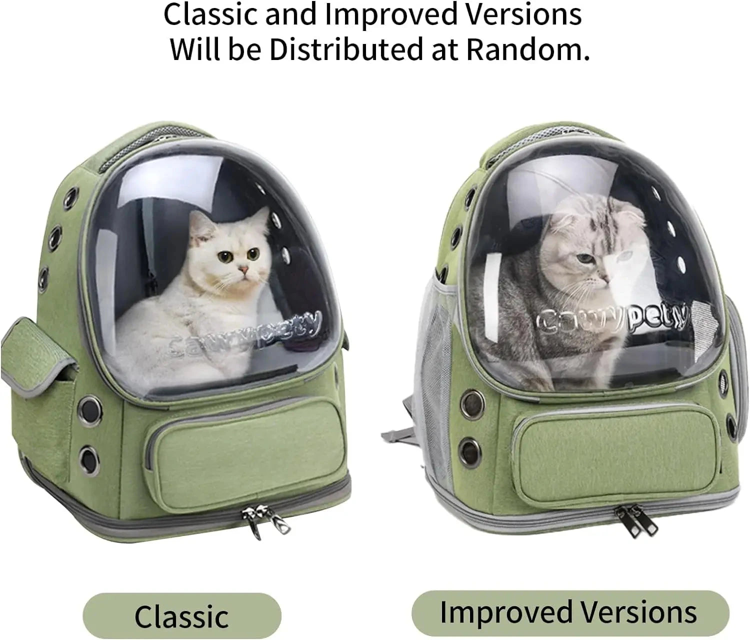 Transparent Folding Pet Carrier Backpack – Travel Bag for Cats & Dogs
