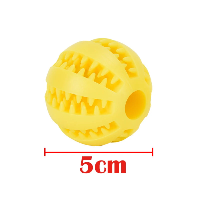 Dog Toy Ball Interactive Rubber Balls Puppy Chewing Toys Tooth Cleaning Cats Pets Food Treat Feeder Silicone Balls Pet Supplies