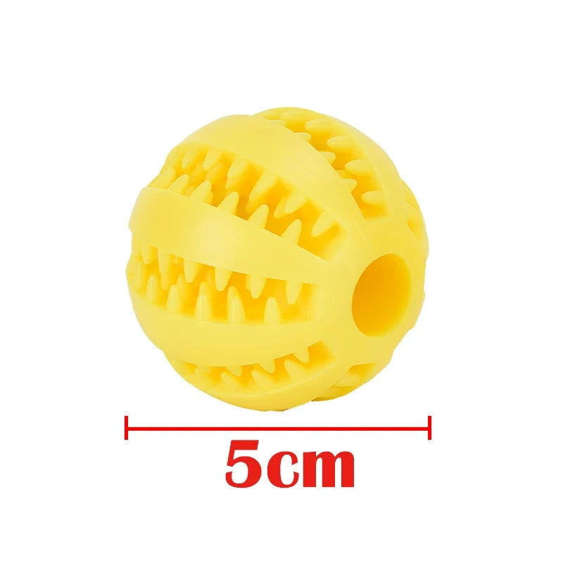 Dog Toy Ball – Interactive Rubber Chew Ball & Treat Feeder