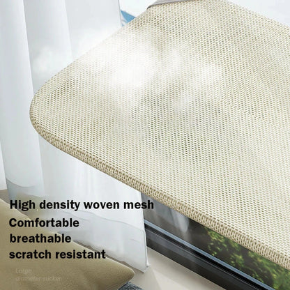 Cat Window Hammock Bed – Foldable, Breathable, Strong Suction Cups