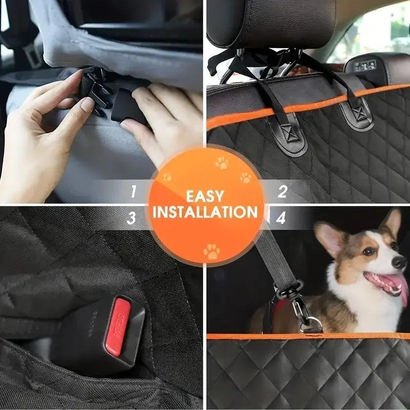 Dog Car Seat Cover Hammock – Waterproof, Scratch Proof & Nonslip