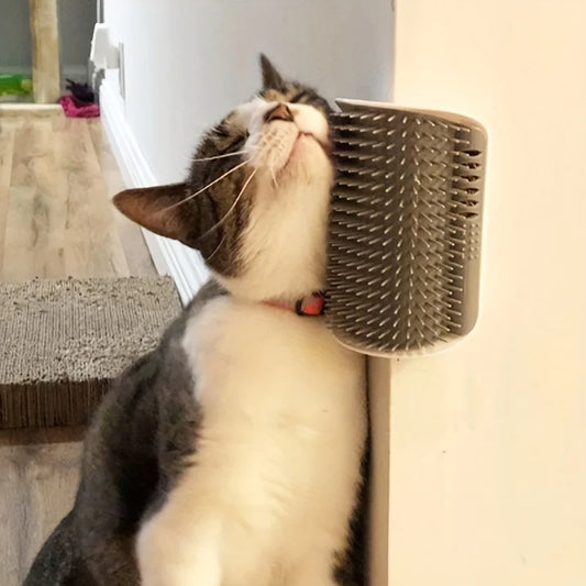 Cat Self Groomer Brush – Wall-Mounted Massage Comb for Cats & Dogs