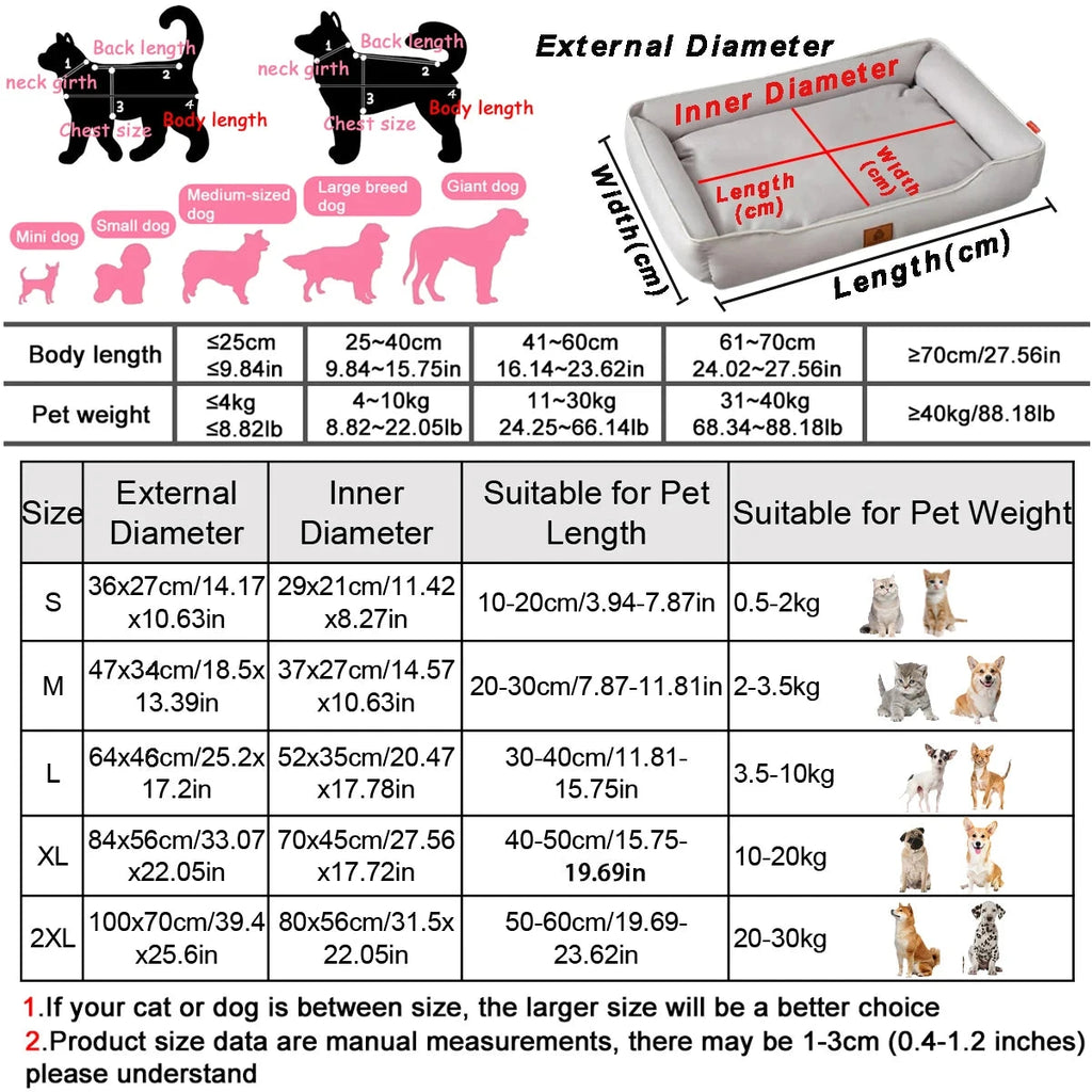 Four Season Dog & Cat Bed – Waterproof, Bite-Resistant Sofa Mat