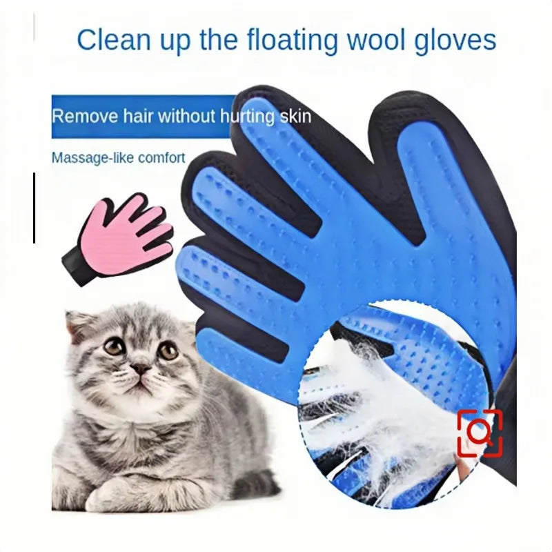 Pet Hair Grooming Glove for Dogs & Cats – Deshedding & Massage