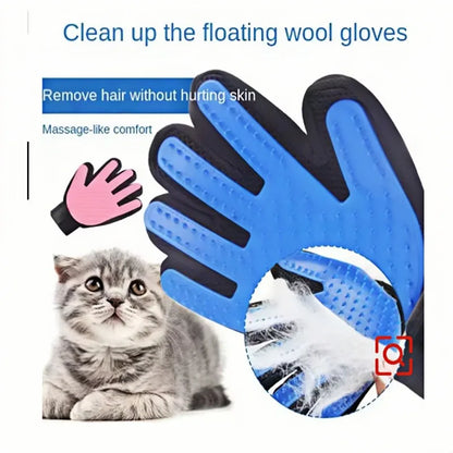 Pet Hair Grooming Glove for Dogs & Cats – Deshedding & Massage