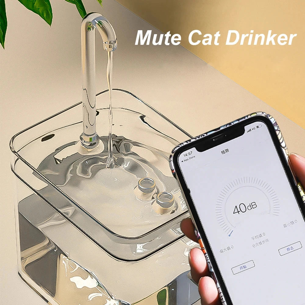 Automatic Cat Water Fountain with Filter – 1.5L USB Dispenser