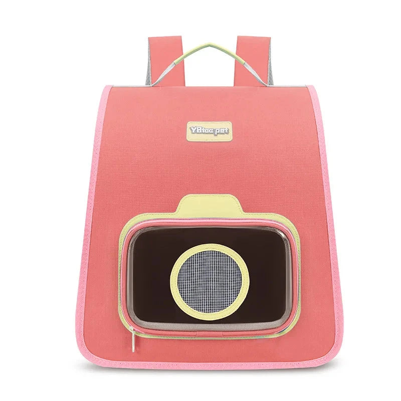 Portable Pet Backpack with Window & Safety Leash – Whisker House