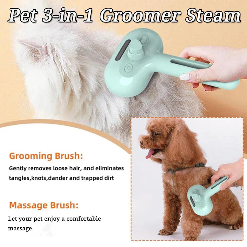 Steam Spray Dog Grooming Brush – Dog Steam Brush | Whisker House