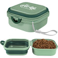 Collapsible Dog Water Bowl – 2-in-1 Portable Food & Water Feeder