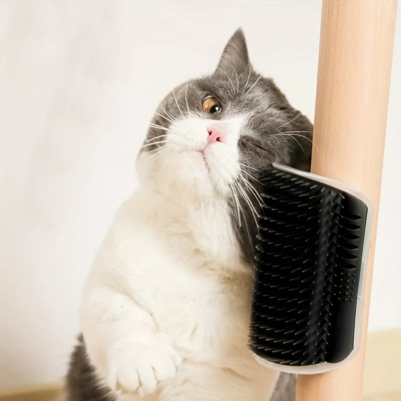 Cat Self Groomer Brush – Wall-Mounted Massage Comb for Cats & Dogs