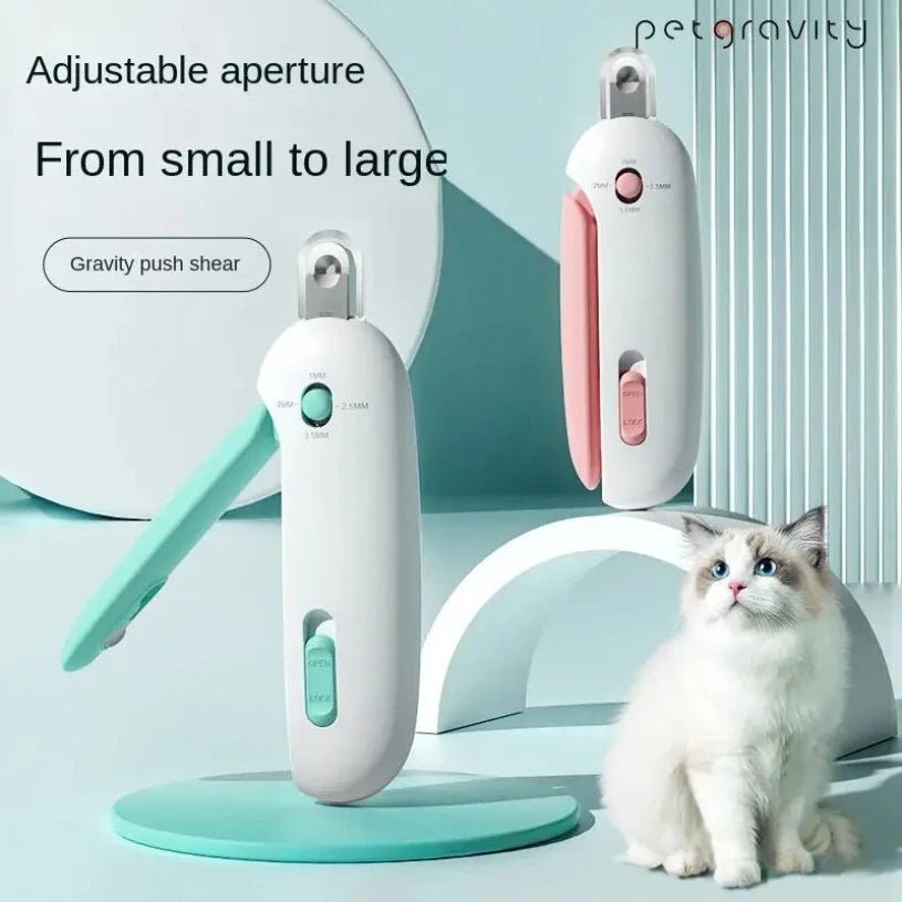 Professional Pet Nail Trimmer with Adjustable Hole – Cats & Dogs