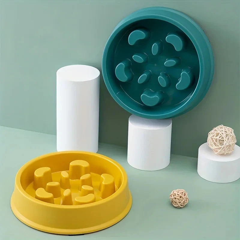 Non-Slip Slow Feeder Pet Bowl for Dogs & Cats – Healthy Eating