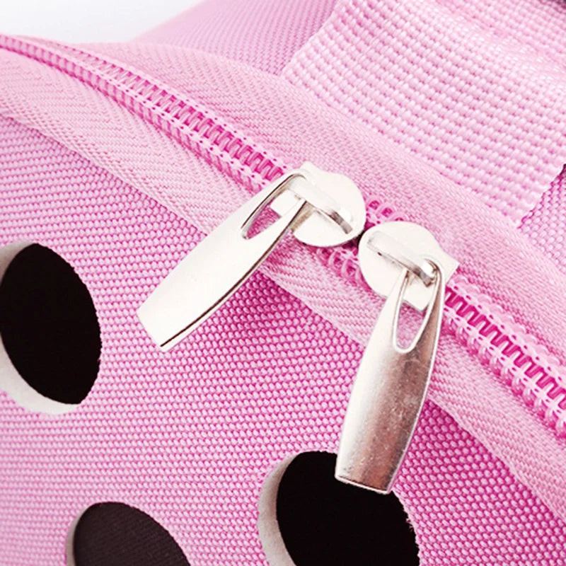 Folding Pet Carrier Bag – Portable Cat & Dog Travel Handbag