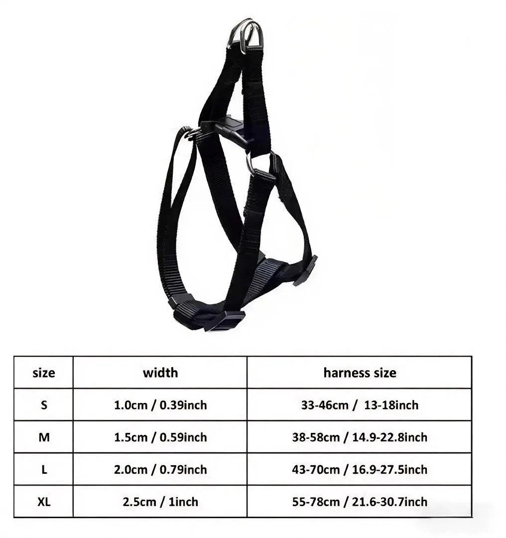 Adjustable Dog Muzzle Halter & Training Collar – Anti-Barking, Anti-Bite Nylon Harness Leash